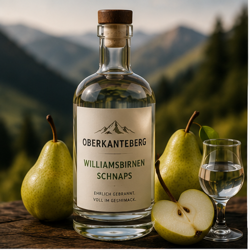 Oberkanteberg Williamsbirnen-Schnaps